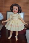 Vtg R b Arranbee 17  Hard Plastic Doll In Original Tea Party Dress   Pink Shoes
