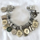 Lot Of Weight Watcher Loss Milestone Award Charms On Keyring W Spacers 5  10 
