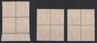 Apd717  Australia 1942 Kgvi 2  d Red  Three Fresh Mint Unhinged Blocks Of 4 Showi