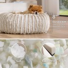 Bedsure Comfyfleece Donut Small Dog Bed - Dog Beds For Small Dogs Corduroy