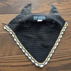 Custom The Clothes Horse Bonnet - Large - Black With White   Tan Trim Great   