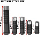 Premium Complete Highland Poly Bagpipes Stocks 5 Pcs Set Stainless Steel Mounts