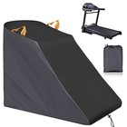  Treadmill Cover Waterproof Dustproof Running Machine Cover Exercise Black grey