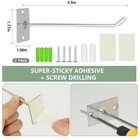 2pcs Tumblers Lid Organizer Cup Cover Hooks Holders Stainless Steel Wall Mounted