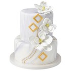 6 Individual White Magnolia Gum Paste Gumpaste Flowers Fondant Sugar