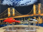 Lot Of 2 Vintage Pre rapala Storm Magnum Wiggle Warts     flo-orange     Met-silver