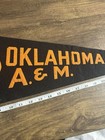 Vintage Oklahoma A m College Felt Pennant     Pre-oklahoma State     Rare Pre-1957