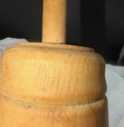 Large Antique Wood Butter Mold Carved Pineapple  Plunger Great Patina 4 5 