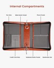 Large Pu Leather Bible Cover With Bookmark  Classic Book Bible Carrying Case Wit