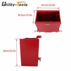 3 Point 800lbs Hitch Ballast Box Tractor Ballast Box W  Quick Hitch Receiver 2  
