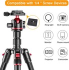 79 Inch Camera Tripod Monopod For Dslr  Aluminum Travel Tripod With 360   Ball He