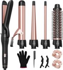 5 In 1 Curling Iron With Thermal Brush And 4 Interchangeable Ceramic Barrels1   