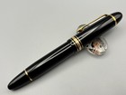 Montblanc Meisterstuck 149 Fountain Pen Black 14k Gold Fine Nib Used From Japan