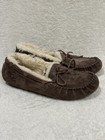 Ugg Australia Women s Size 10 Dakota Slippers Brown Suede Slippers Moccasin 5612