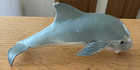 Vtg Dolphin Squeeze Toy 5  Rubber Plastic Vintage 90s Unbranded White Gray