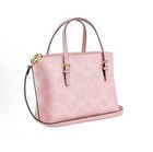 Coach Cal50 Molly Tote Bag 25 Signature Canvas Powder Pink Crossbody New Outlet