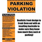  20 Pack  Full-size  Realistic Fake Parking Ticket Prank Gag Gift By Witty Yeti