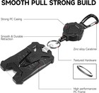 Heavy Duty Badge Holder Retractable Clip 2 Pack Id Badge Card Holders Wallet