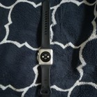 Apple Watch Series 3 38mm Silver Aluminum Case Black Silicone Band 8gb