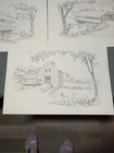 Set Of 3 Red Barn Studio Paintables Landscape Covered Bridges 12 X 17 Prints 