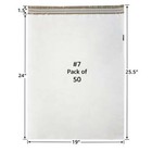 Starboxes 50 Poly Mailers Bags 19x24  -  7 Pouches Envelopes White Self-sealing