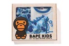 A Bathing Ape Baby Set Of 3items Gift Set Size80 Abc Camo Pattern Baby Milo Blue