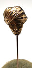 Antique Estate Art Nouveau 10k Gold Stick Pin  Man With Turban 