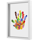 Baby Handprint Footprint Kit Diy Keepsake Wooden Frame Newborn Gift