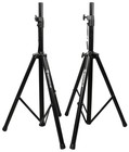 Rockville Rvss2 Pair Adjustable Tripod Dj Pa Speaker Stands  2   Sturdy Black 
