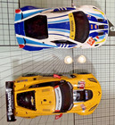 Two Carrera Go - 1 43 Scale Slot Cars Corvette And Ferrari  Tested - New Brushes