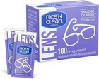 Nice  n Clean Smudgeguard Lens Cleaning Wipes 100ct   Individually Wrapped   Non