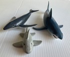 Lot Of 3 Sea Animal Figures  Unbranded Whale Shark