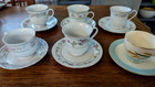 Lot Of 6 Vintage Tea Cups saucers - All Are Matched - Economy Selection