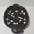 Antique German Black Forest Hand Carved Wood Bowl  Grapes And Leaves