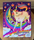 Vintage Lisa Frank Folder Portfolio Markie Unicorn Jumping Over Moon