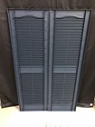 Mid America  Louver Vinyl Shutters 14 5in  X 48 In Midnight Blue