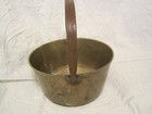 Antique English Jam Pan Heavy Solid Brass Kitchen Cooking Pot Victorian C1900 8k
