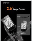 Gps Bike Computer Wireless  2 6   Lcd Display 40h Rechargeable Bsc100s