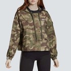  nwt  Adidas Originals Camo Hooded Windbreaker Jacket - Women   s Size Small