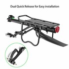 Rear Bike Rack Cargo Rack Alloy Luggage Carrier Bicycle 110 Lbs Capacity Holder