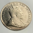 1902 Canada Small Five Cents Circulated King George V 5 Silver Coin Ngs021