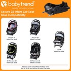 Compatible Secure 35 Infant Car Seat Base Click-in Adjustable Recline Black