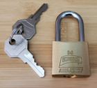 Phillips 30mm 1-3 16 Inch Solid Brass Padlock With 2 Keys  1 Pack 