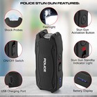 Police Stun Gun 1901 Mini Rechargeable With Led Flashlight Black