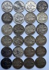 24pc Lot Australia George Vi Silver Six Pence 1938 42 42d 42s 43d 43s 44s 46 52