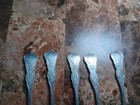 Antique Norwegian 830 Silver E Tveiten Lot Of 5 Small Tea Spoons