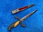 Original Vintage Spanish Dagger Bird Handle Knife And Sheath Made In Toledo