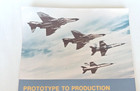 C  1970s Northrop Corp Yf-17 Fighter Jet Production Sales Poster Flyer