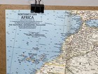 National Geographic Vintage Atlas Plate Wall Map August 1966 Northwestern Africa