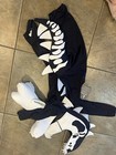 Pottery Barn Kids Halloween Glow-in-the-dark Dino Skeleton Costume 3t New W Tags